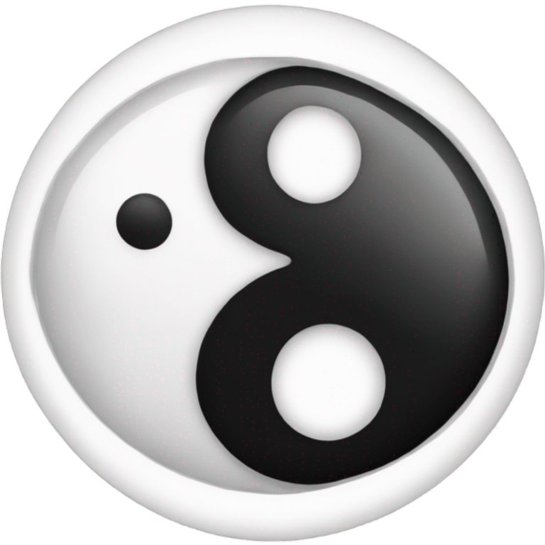 Ying yang emoji