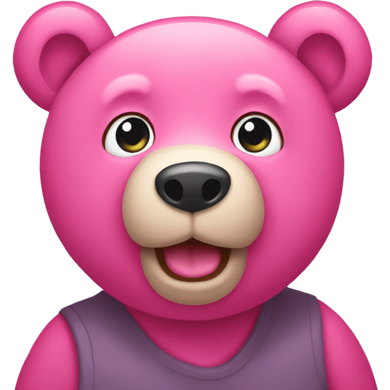 Pink bear emoji  emoji