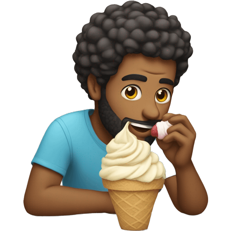 Salah eating ice cream  emoji