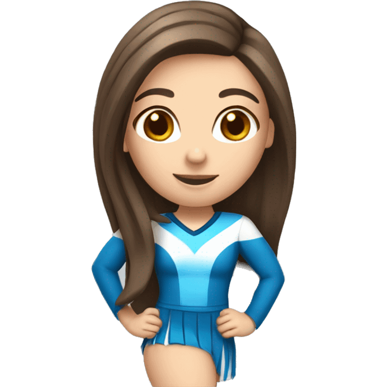 cheerleader with straight brown hair emoji