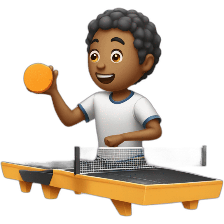 cheese playing ping pong emoji