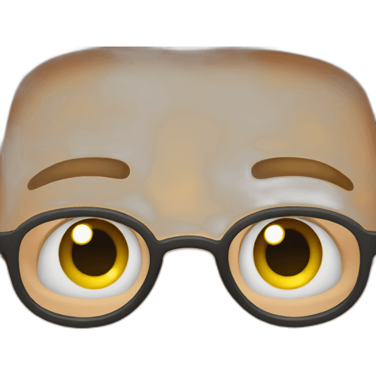 Man with emotional eyes removing glasses emoji