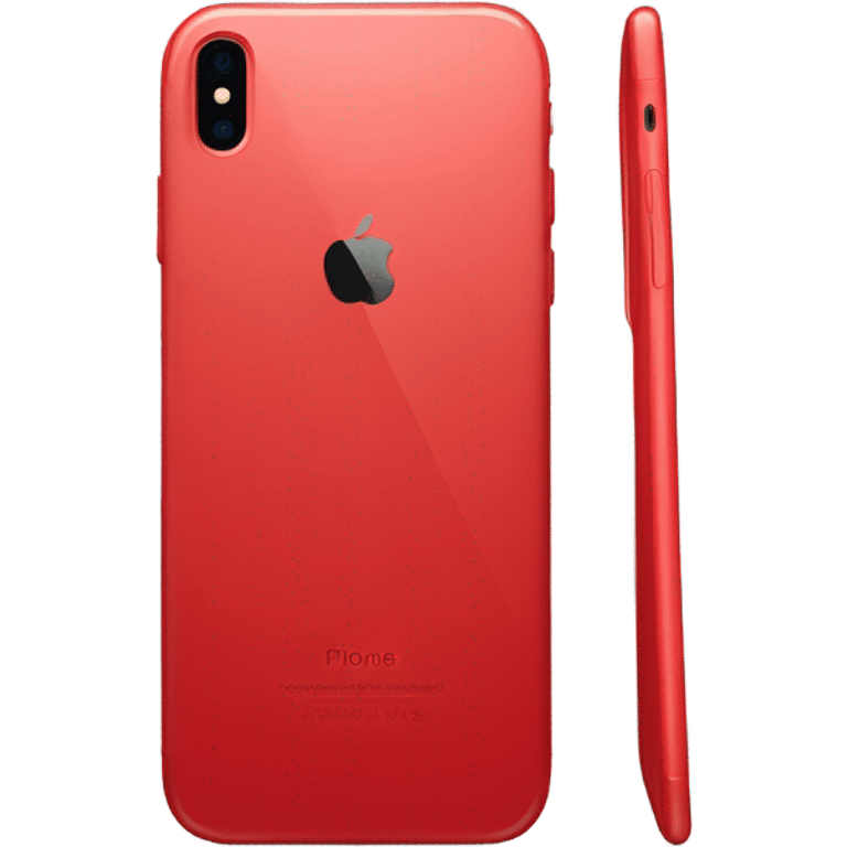 red iPhone emoji