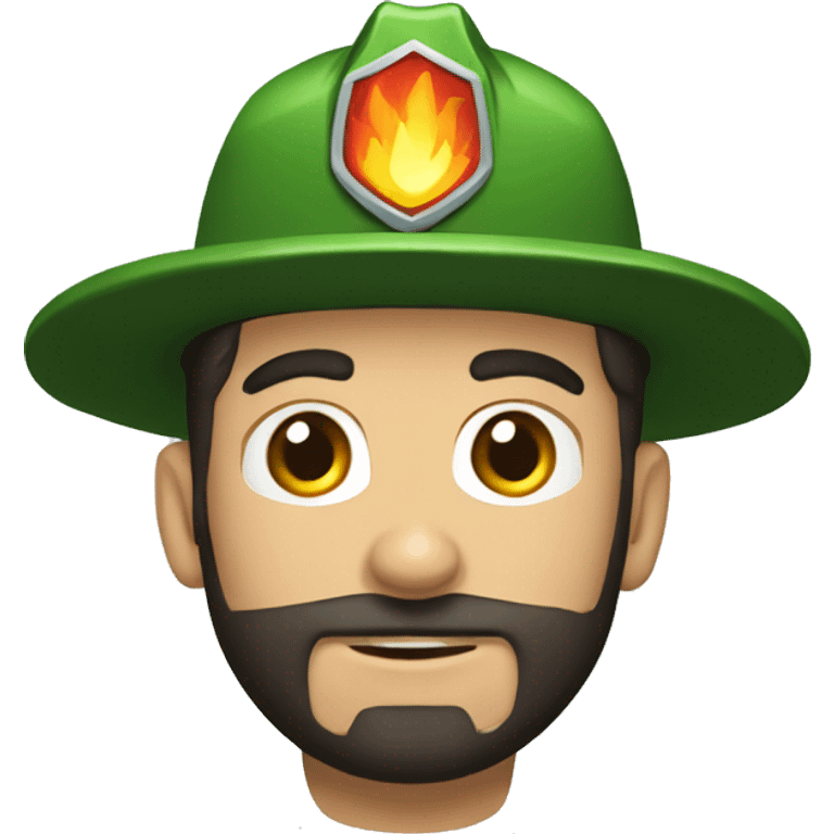 Bombero forestal, bosque  emoji