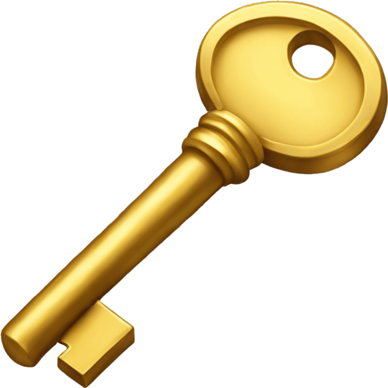 Key gold  emoji