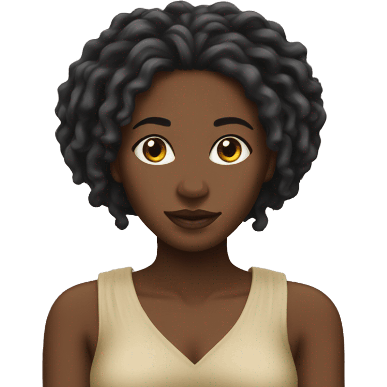 black princess with locs emoji