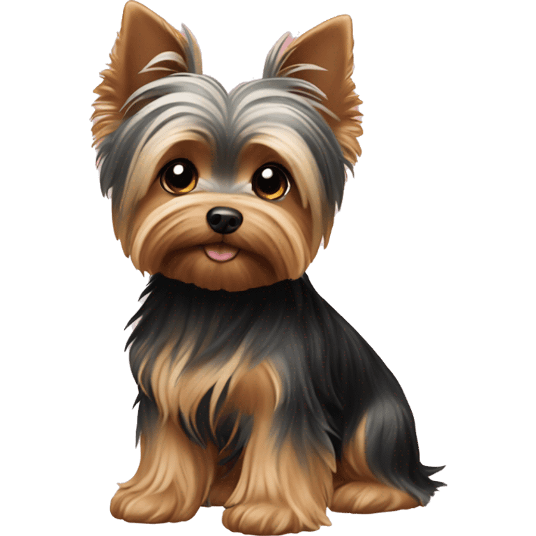 Mini Yorkshire terrier ￼ emoji