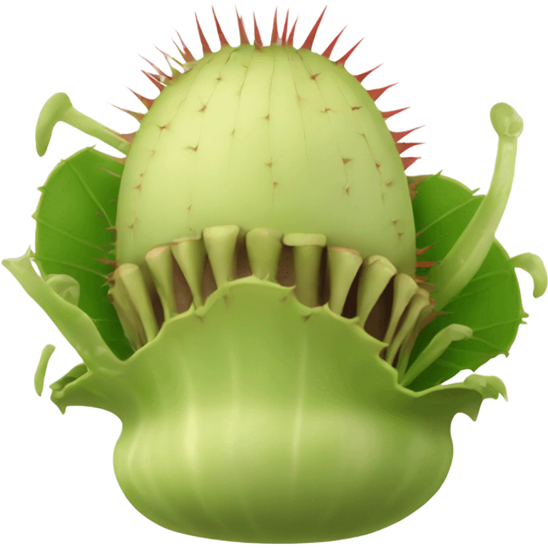 Beige Venus flytrap emoji