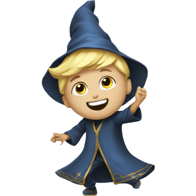 blond wizard boy dance emoji