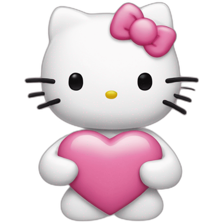 Hello kitty cœur emoji