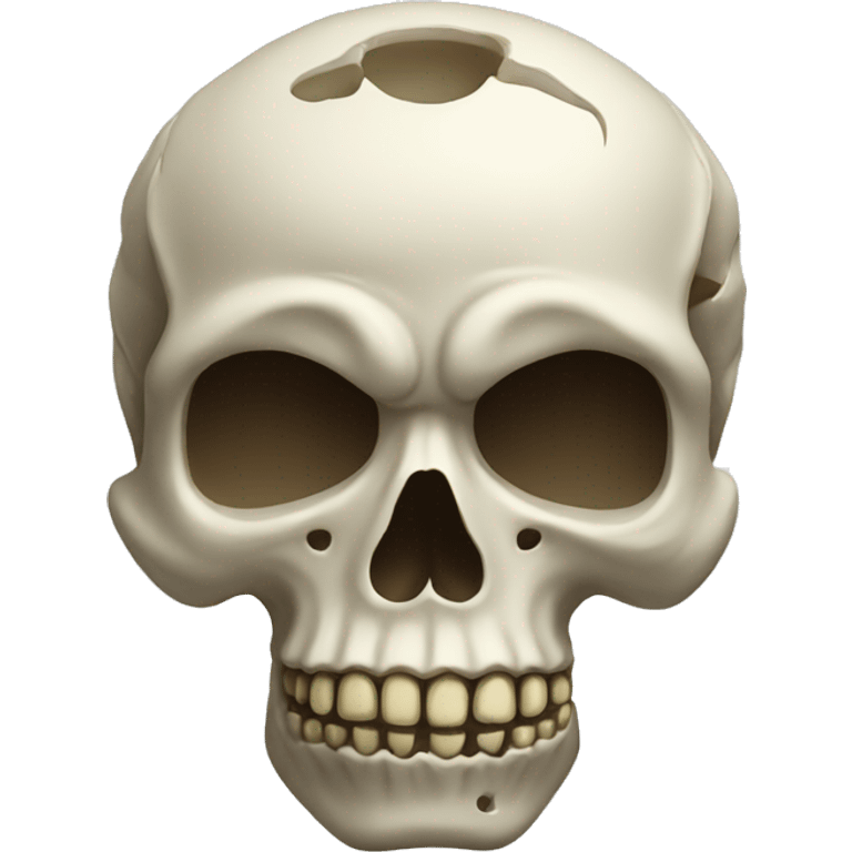 A Skull standing us emoji