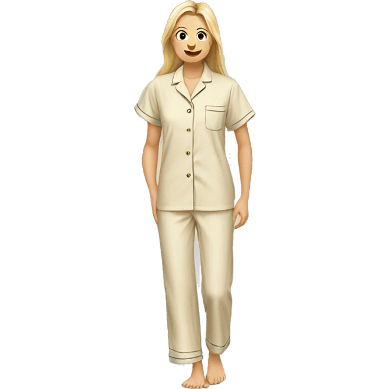 Pyjama in beige emoji