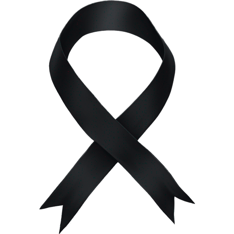 black mourning ribbon emoji