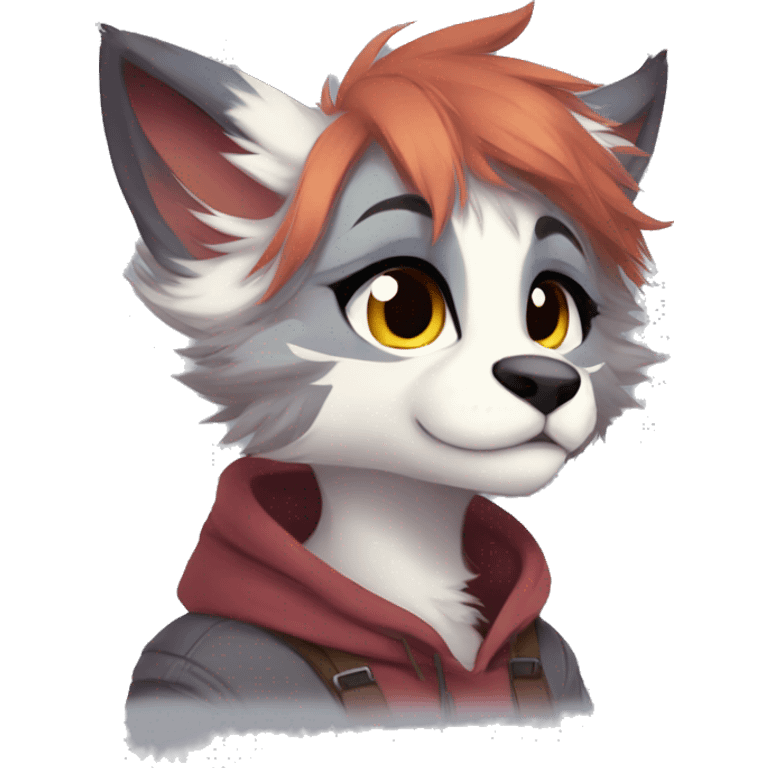 Shy edgy anthro furry by Falvie, LiLaiRa, griffsnuff, AngieWolf emoji