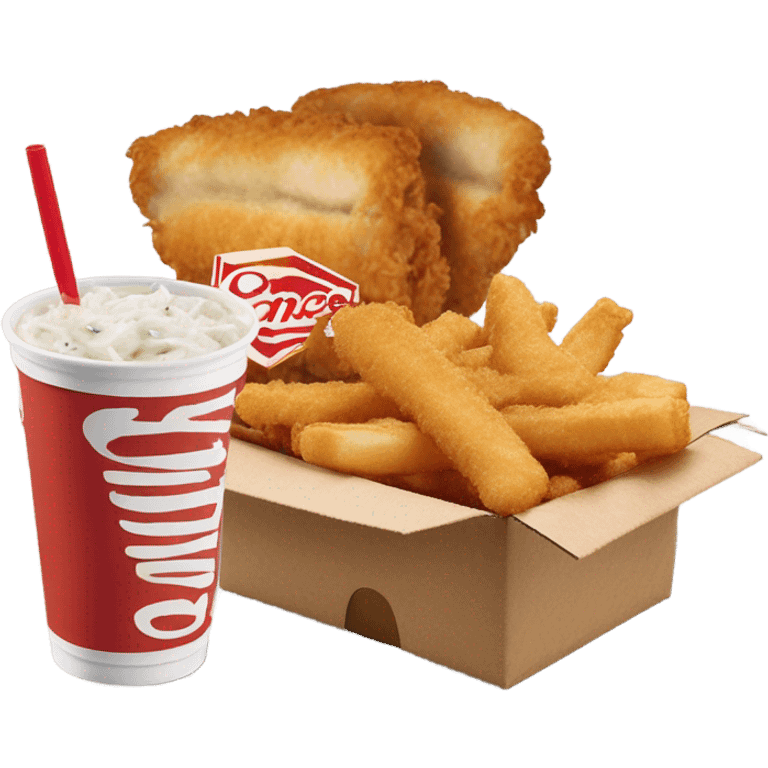 raising canes box combo with soda emoji