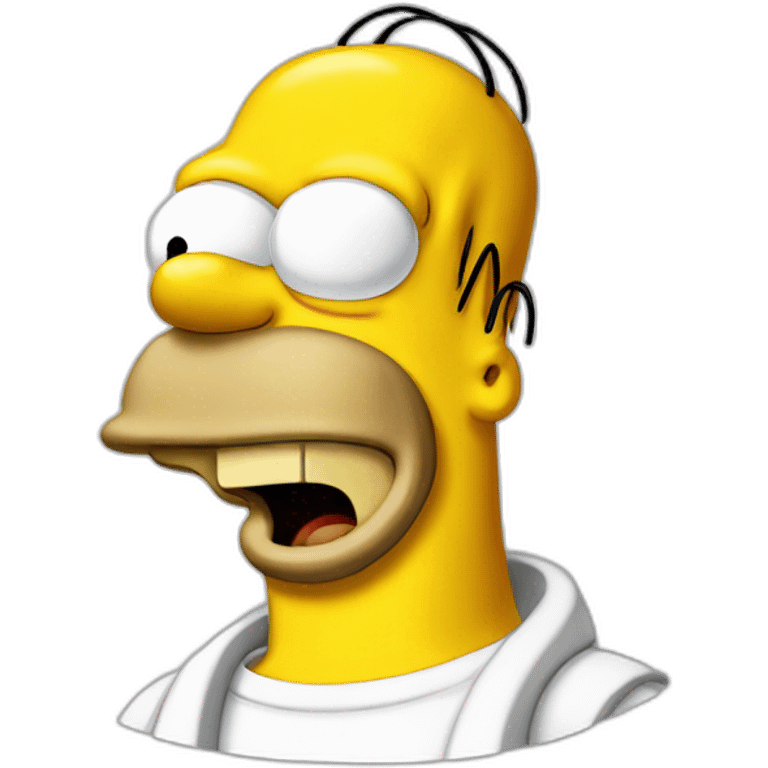 Homer Simpson happy emoji