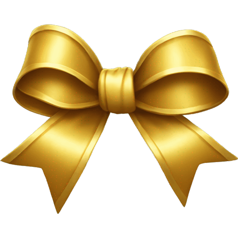 gold bow emoji