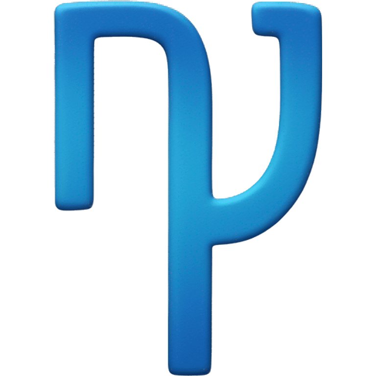 The letters P and A in blue in a cool design but the letters are not combined emoji