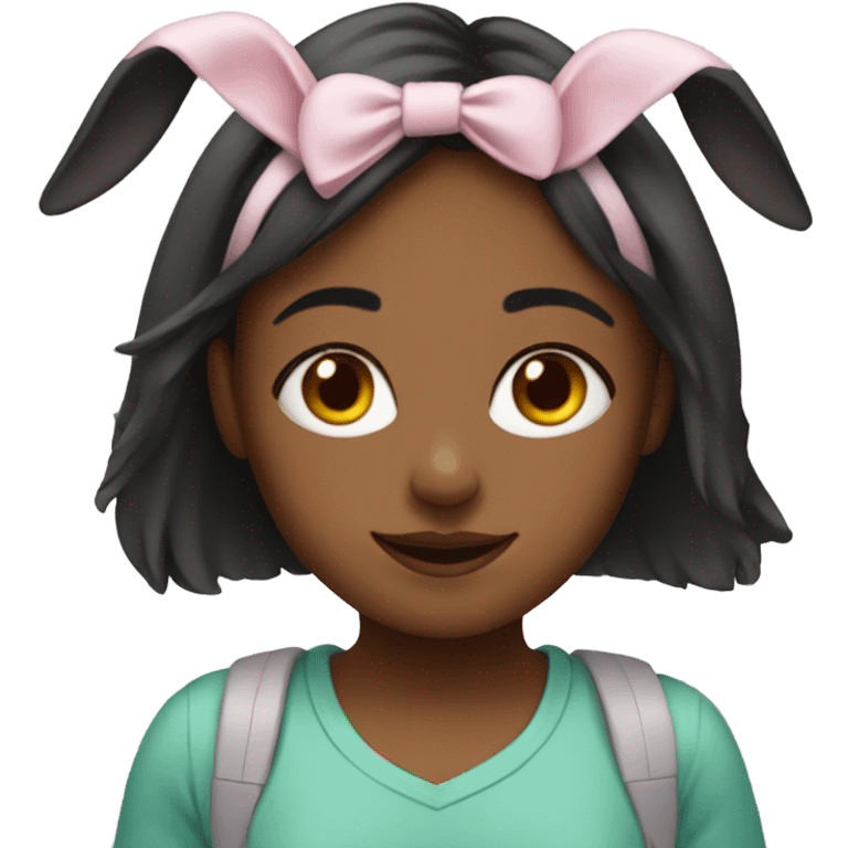 girl with bunny ears  emoji