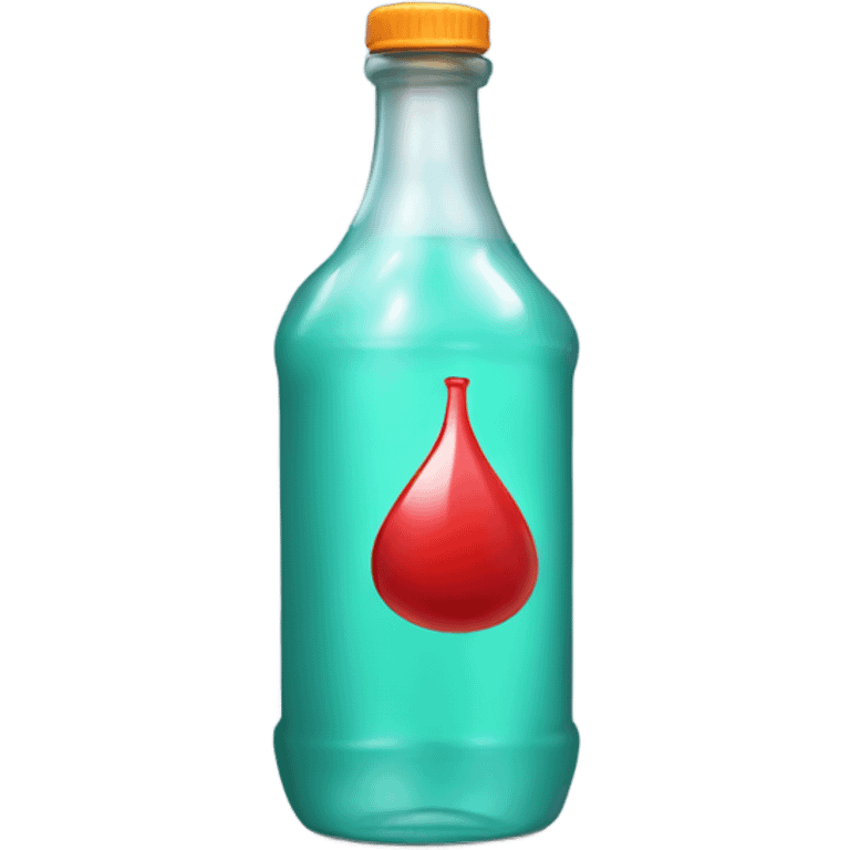 bottle with dangerous liquid emoji