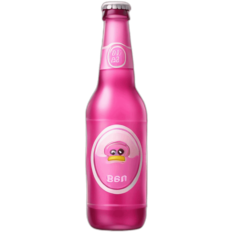 Pink Bottle beer emoji