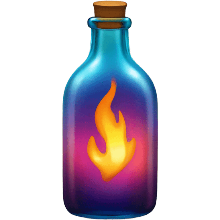 Fire in a bottle emoji