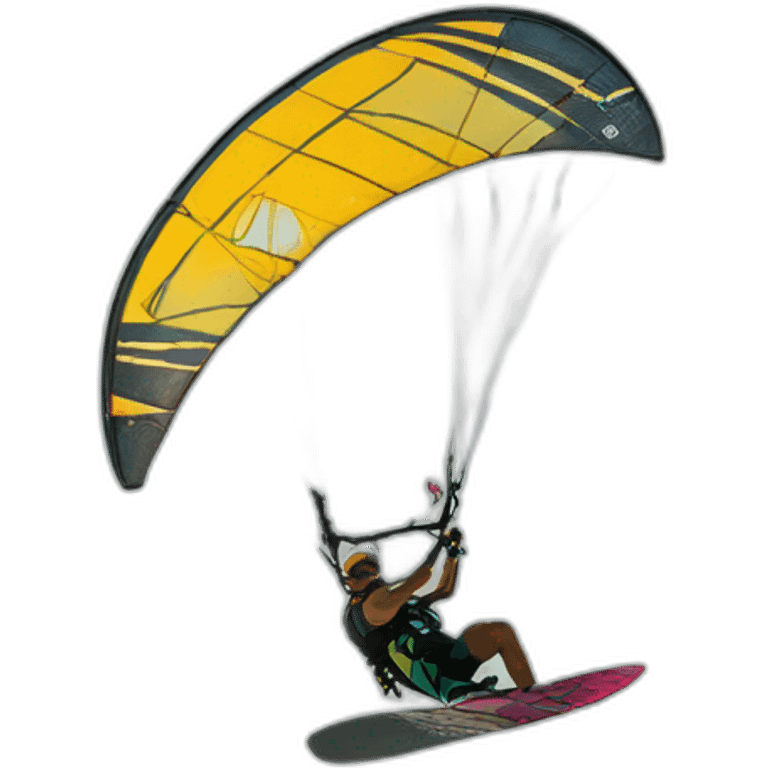 kiteboarding jump on flat water emoji