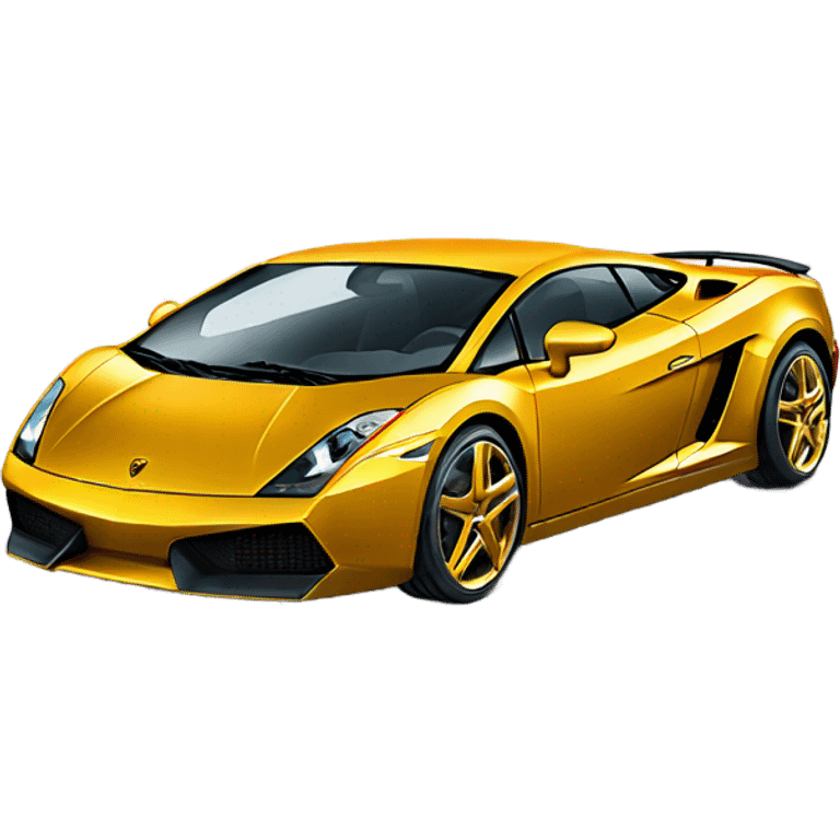 Make a gold Lamborghini Gallardo emoji