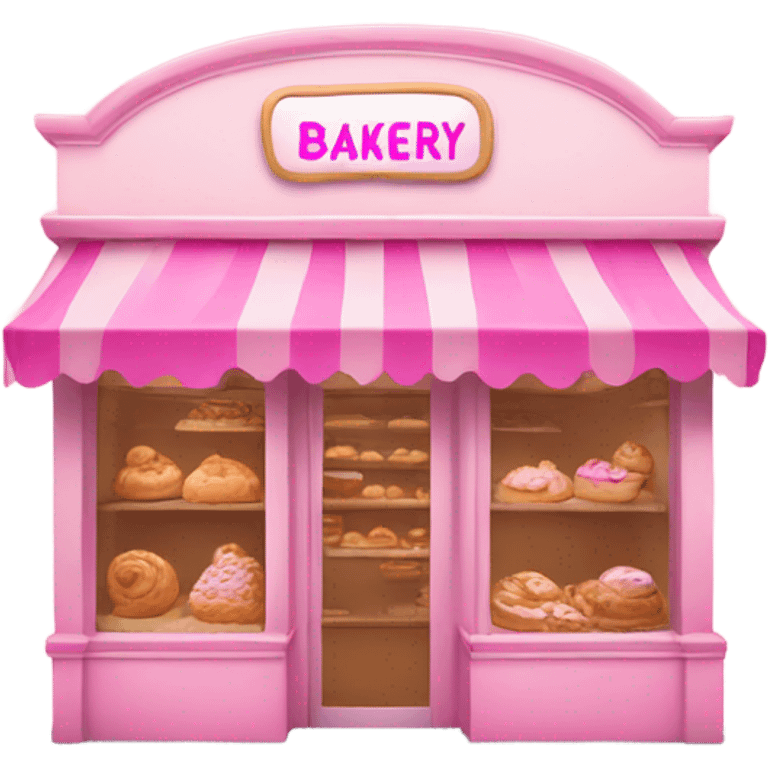 bakery in color pink emoji