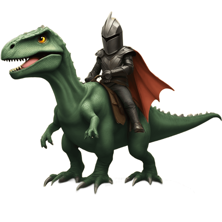 Sauron riding a dinosaur emoji