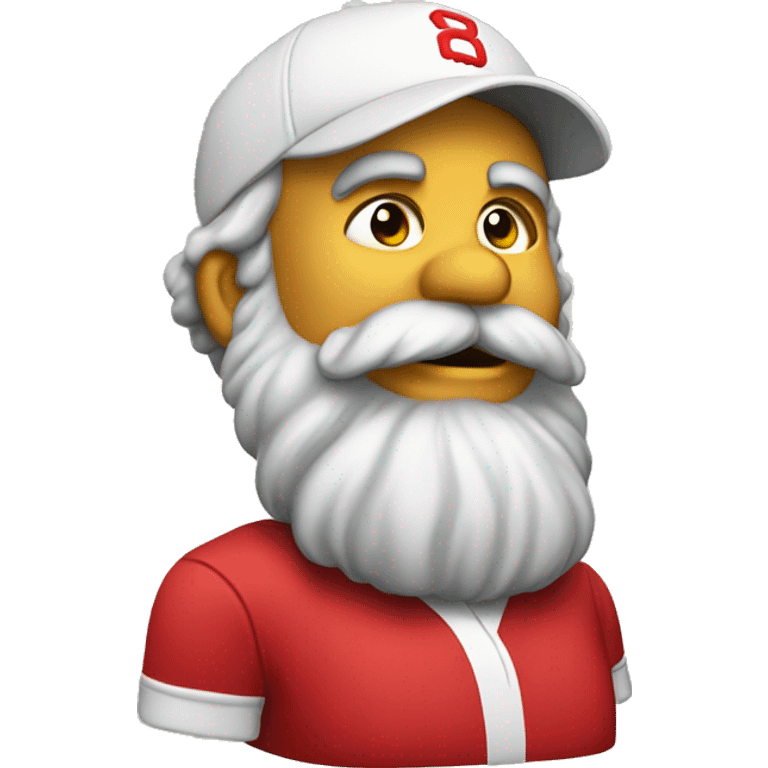 Marx in color with a polo sports cap emoji