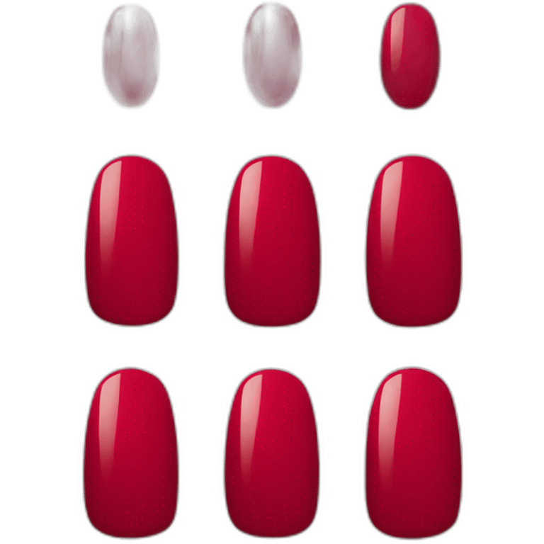 red nail polish emoji