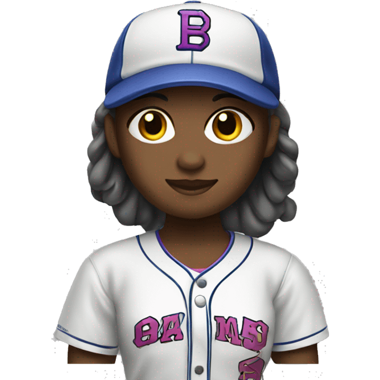 Girl baseball emoji