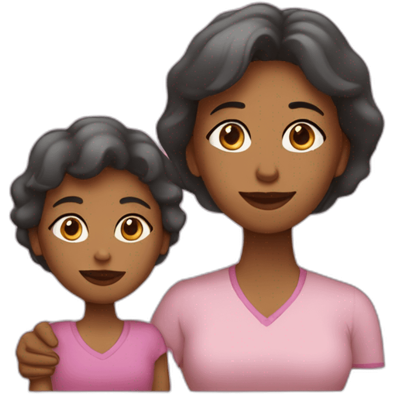 Mamá e hija emoji