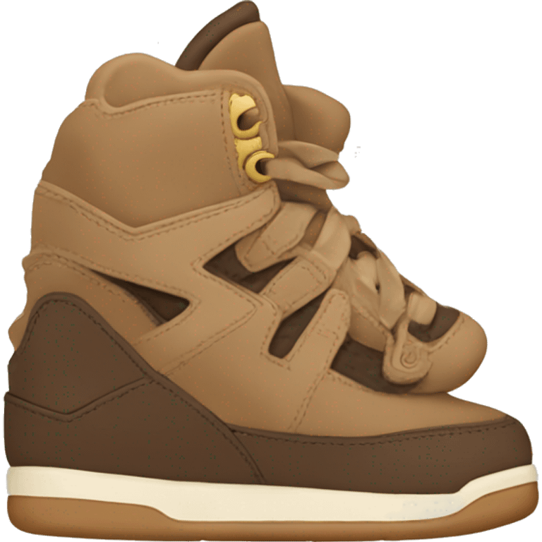 Brown and beige Jordan’s emoji