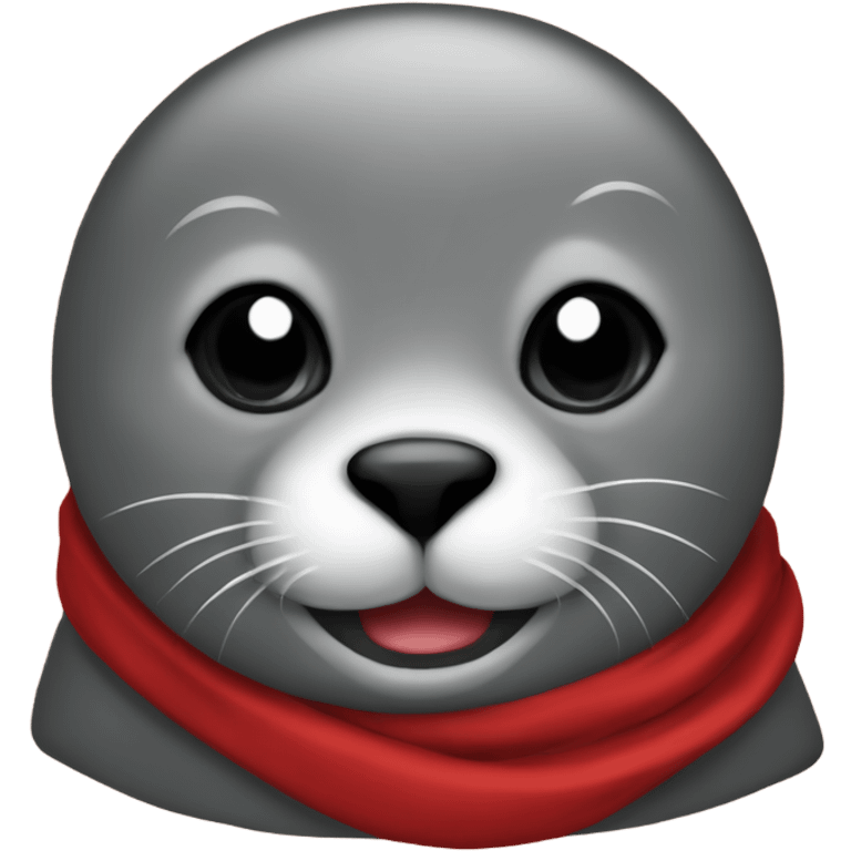 seal with red scarf emoji