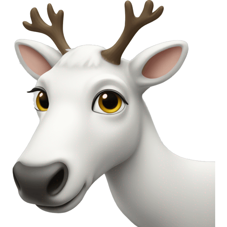 white reindeer emoji