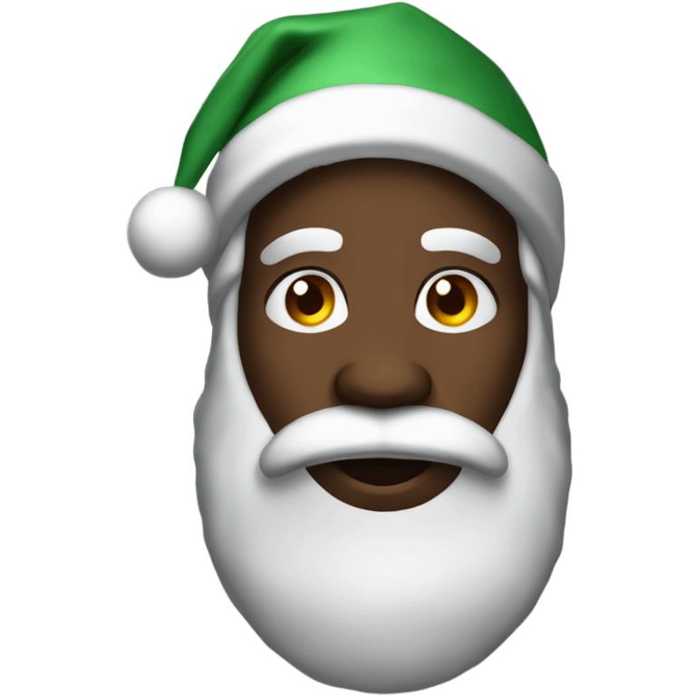 Black Santa emoji