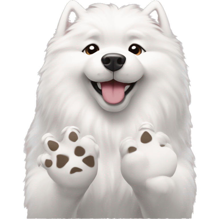 samoyed paws emoji