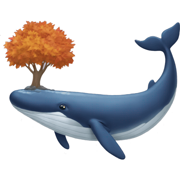 Fall whale emoji