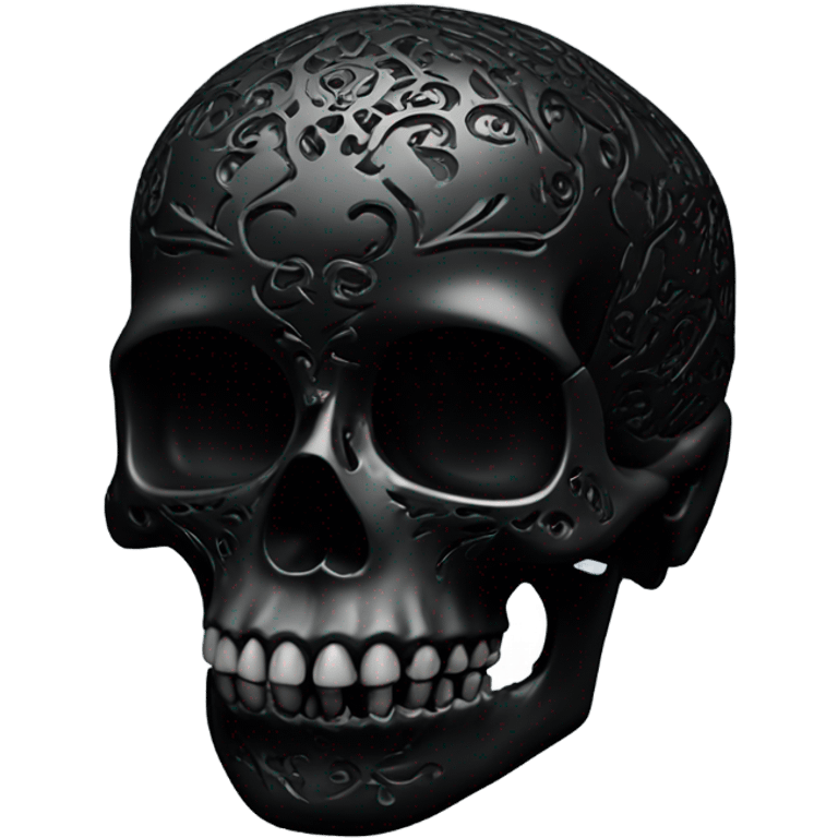 Black skull emoji