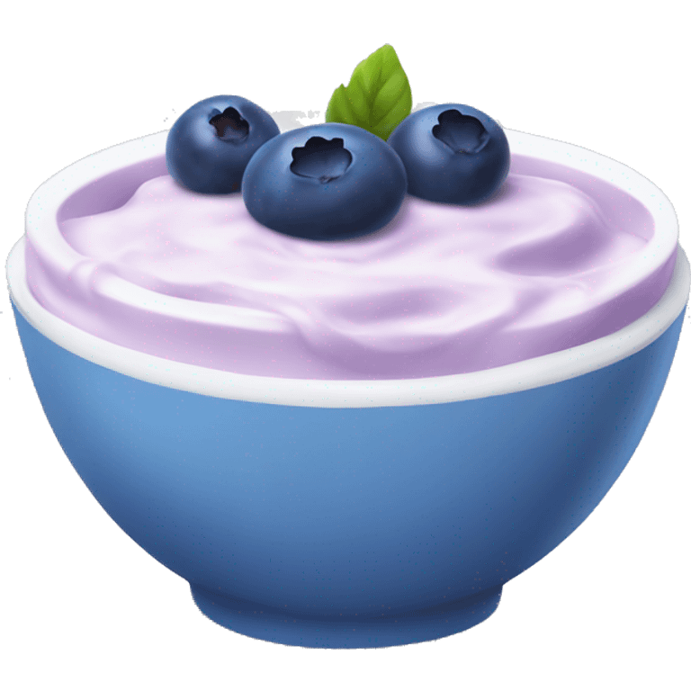 Blueberry yogurt bowl emoji