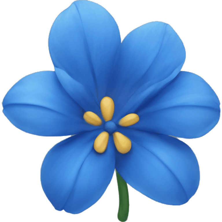 Blue flower emoji