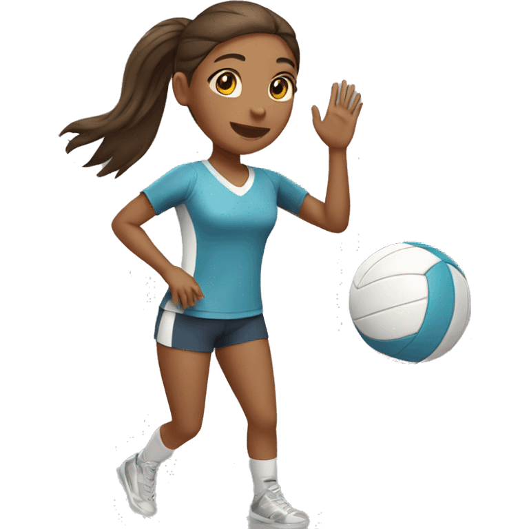 girl playing volleyball emoji