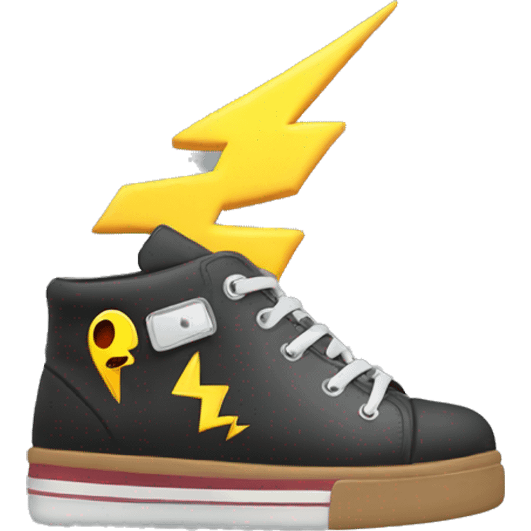 shoes with lightning bolts emoji