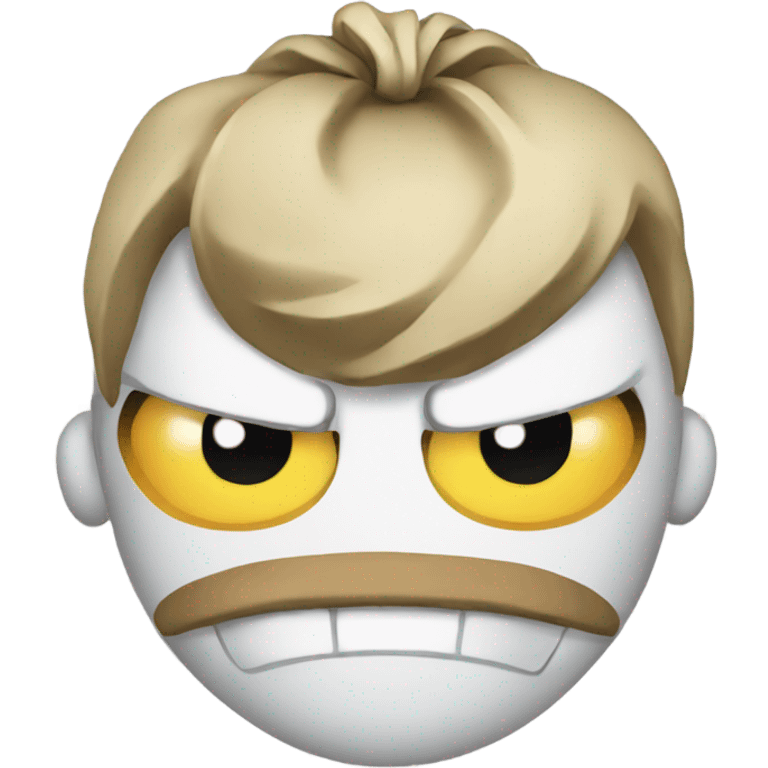 Angry white bag  emoji