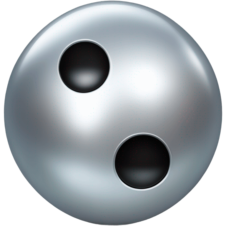 shiny metal ball that has the smooth, reflective surface of steel, with Kirby-style eyes—those simple, oval, black eyes with a white highlight, giving it a cute and expressive look. Now, this metal ball has four car wheels attached to it emoji