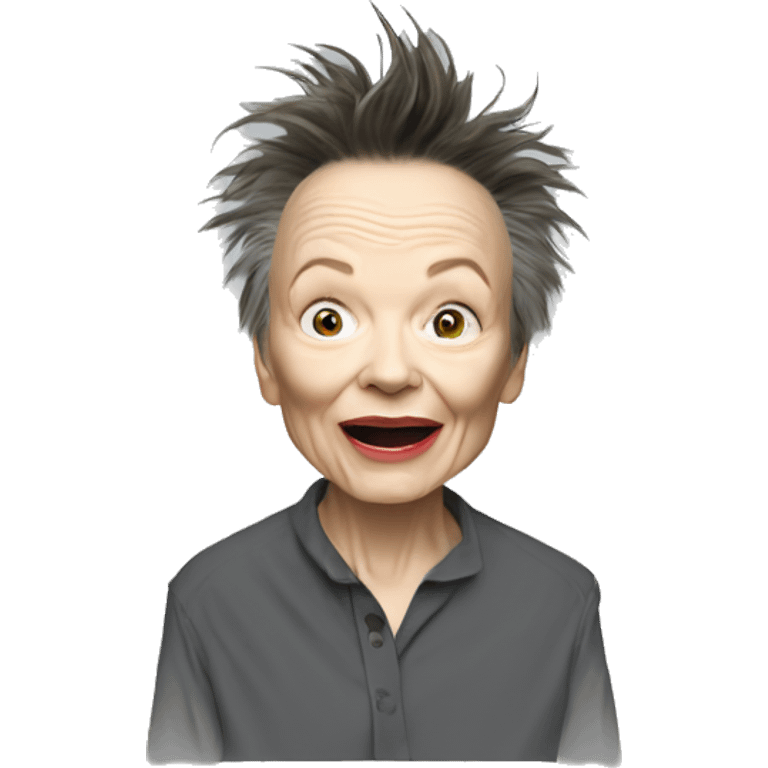 Laurie Anderson singing "Sharkey's Day." emoji