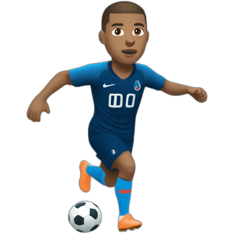 Mbappé de dos emoji