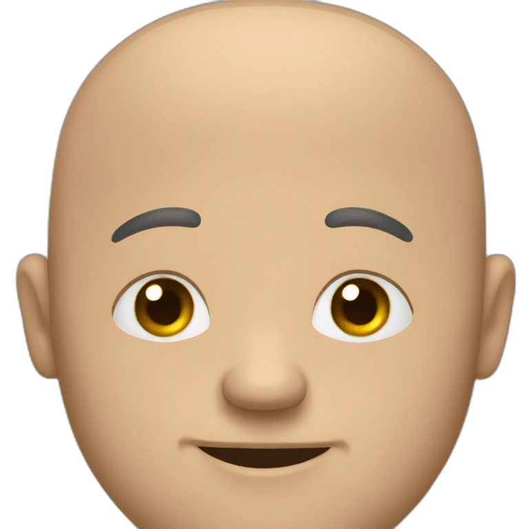 big bald man emoji